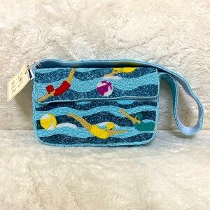 SOLD Viral Swimmer Beaded Bag
